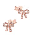 Pretty Bow Gem Silver Stud Earring STS-7090